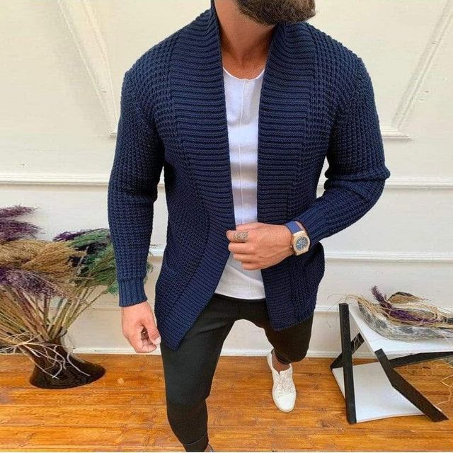 Men's Autumn V-Neck Sweater Cardigan