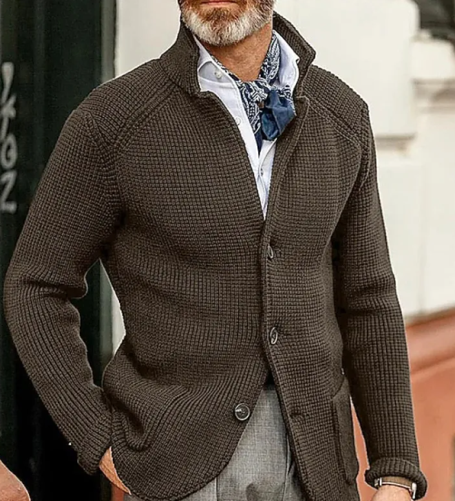 Men's Knitted Britt Sweater Coat