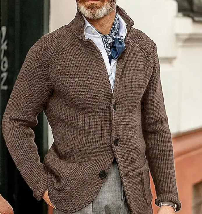 Men's Knitted Britt Sweater Coat