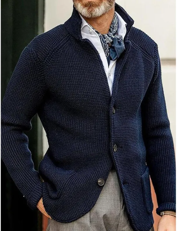 Men's Knitted Britt Sweater Coat