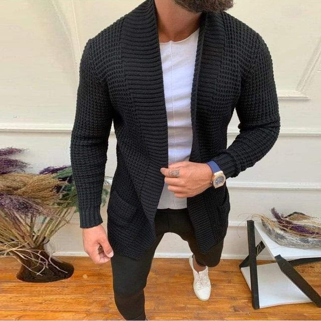 Men's Autumn V-Neck Sweater Cardigan