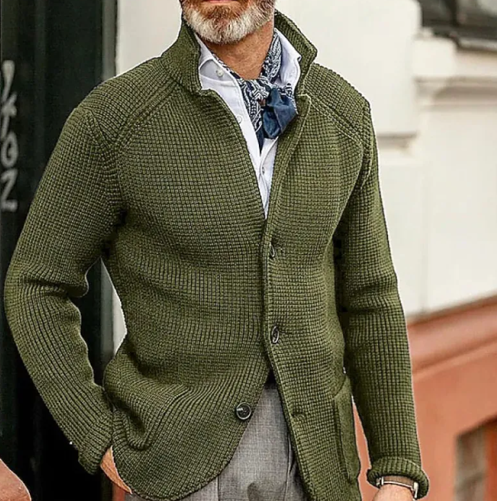 Men's Knitted Britt Sweater Coat