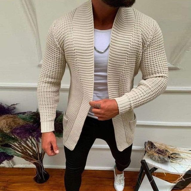 Men's Autumn V-Neck Sweater Cardigan