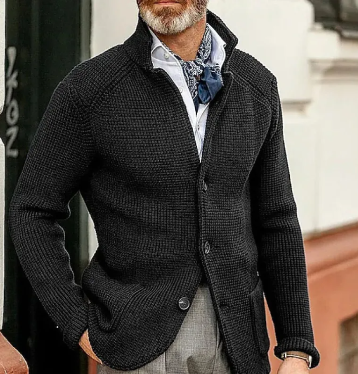 Men's Knitted Britt Sweater Coat